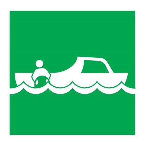 IMO Symbol Rescue Boat IMPA 334051 150x150mm