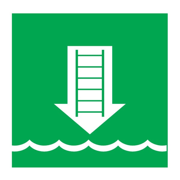 IMO Symbol Embarkation Ladder IMPA 334054 150x150mm