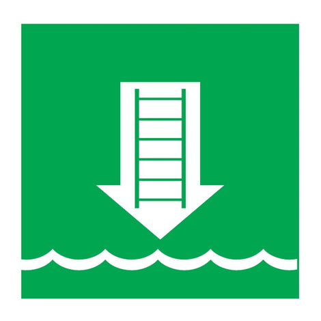 IMO Symbol Embarkation Ladder IMPA 334054 150x150mm