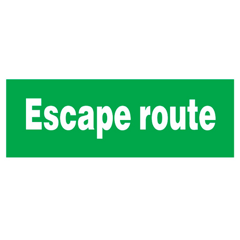IMO Sign Escape Route IMPA 334340 150x400mm