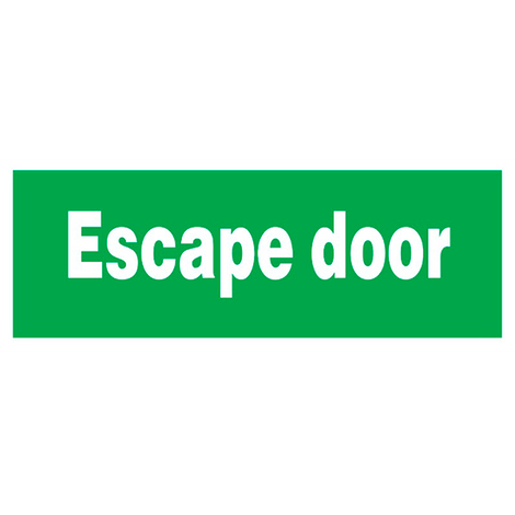 IMO Sign Escape Door IMPAm 334343 150x400mm