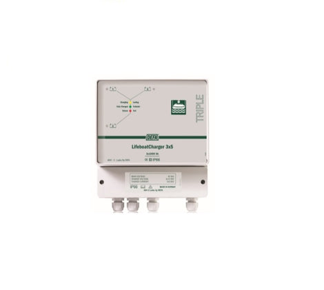 Lifeboat Charger 42VDC 3x5A Model: 4041LBTRI42 Item: 700116 Brand: Ladac by Defa