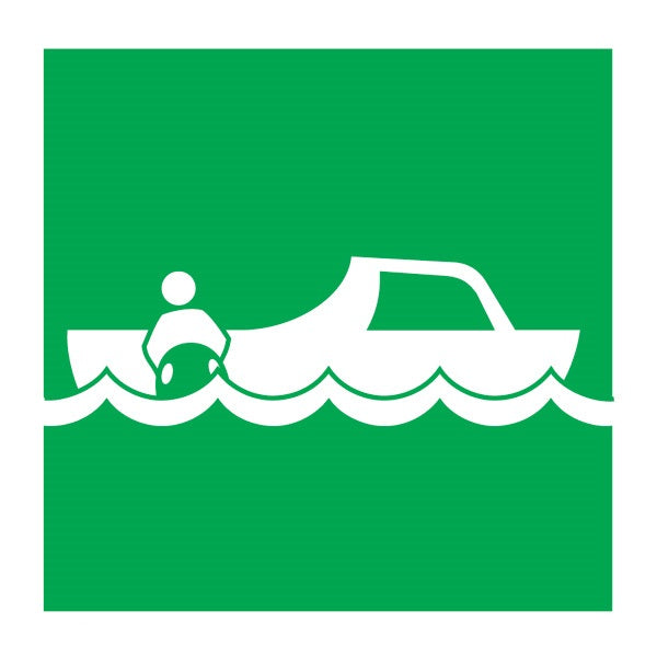 IMO Symbol Rescue Boat IMPA 334051 150x150mm