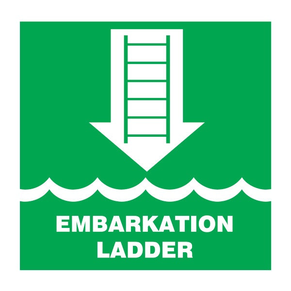 IMO Symbol Embarkation Ladder IMPA 334104 150x150mm
