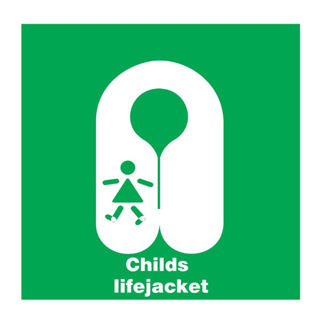 IMO Symbol Childs Lifejacket IMPA 334111 150x150mm