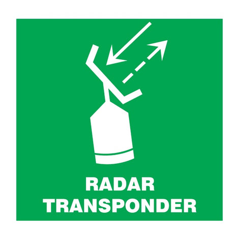 IMO Symbol Radar Transponder IMPA 334115 150x150mm