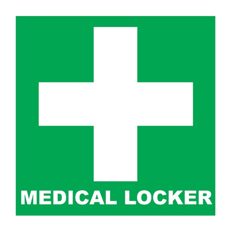 IMO Symbol Medical Locker IMPA 334127 150x150mm