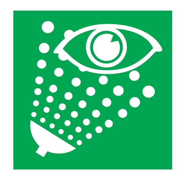 IMO Safety Sign Emergency Eye Wash IMPA 334152 150x150mm