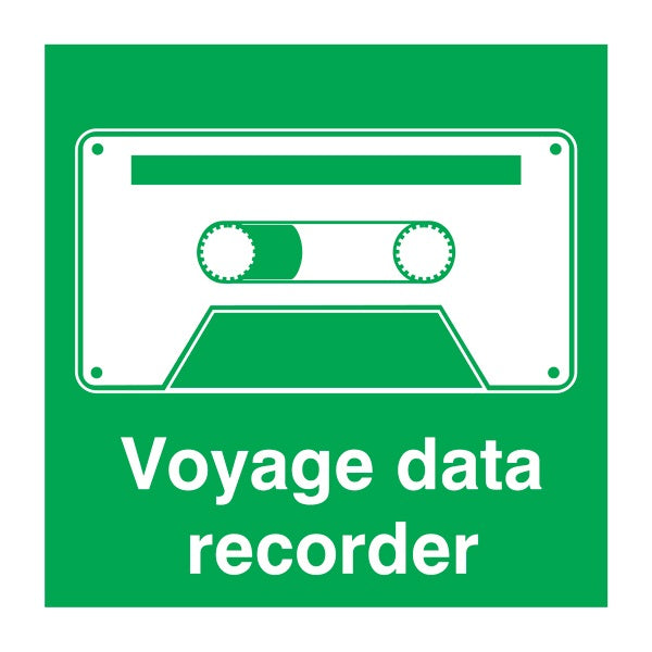 IMO Sign Voyage Data Recorder IMPA 334157 150x150mm