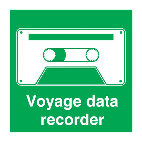 IMO Sign Voyage Data Recorder IMPA 334157 150x150mm