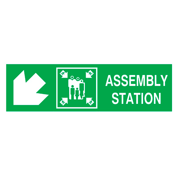 IMO Sign Assembly Station Side Down Left IMPA 334326