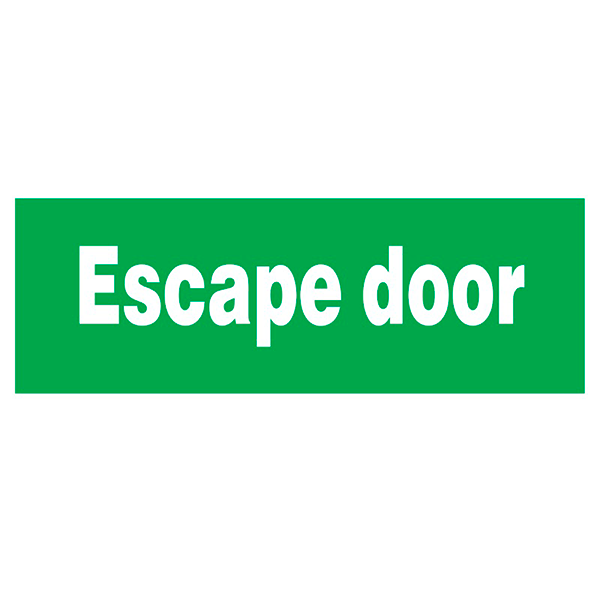 IMO Sign Escape Door IMPAm 334343  150x400mm