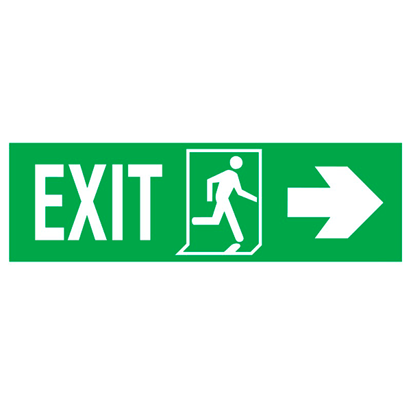 IMO Sign Exit Left-man Run Right-arrow Right IMPA 334405