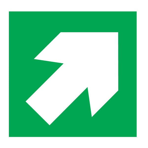 IMO Symbol Diagonal Arrow IMPA 334421 150x150mm