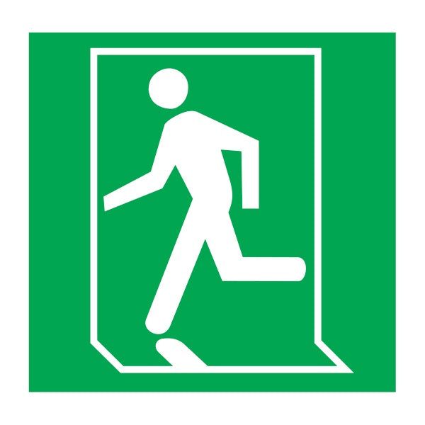 IMO Sign Man Run Left IMPA 334422 150x150mm