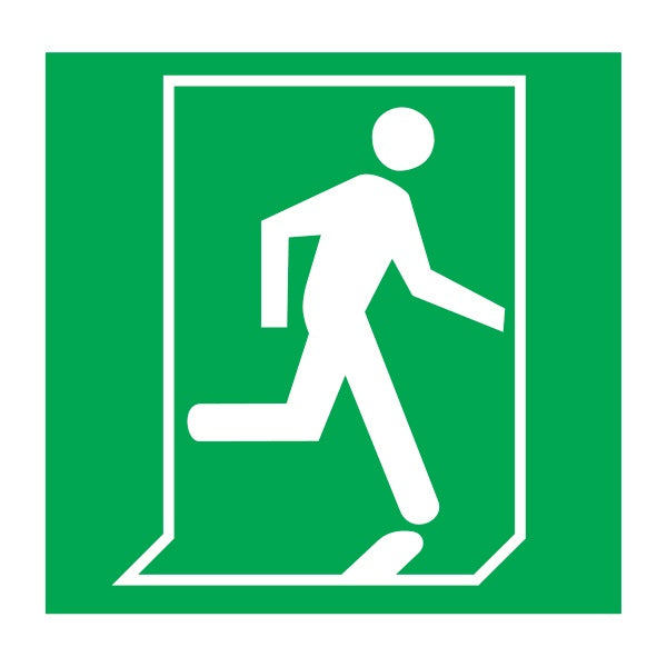 IMO Sign Man Run Right IMPA 334423 150x150mm – Technomarine
