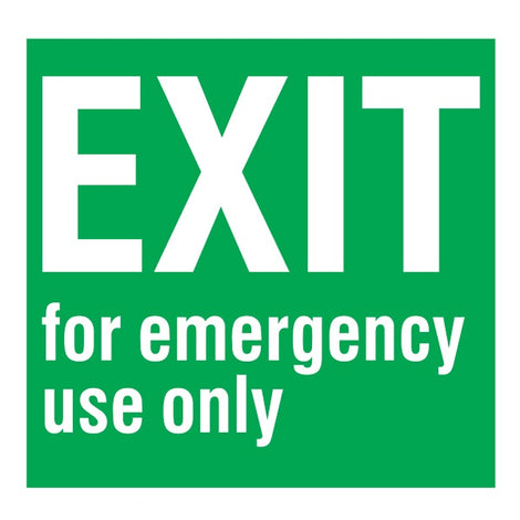 IMO Sign Exit for Emergency Use Only IMPA 334424