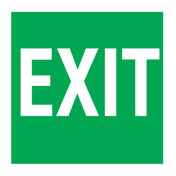 IMO Sign Exit IMPA 334425 150x150mm