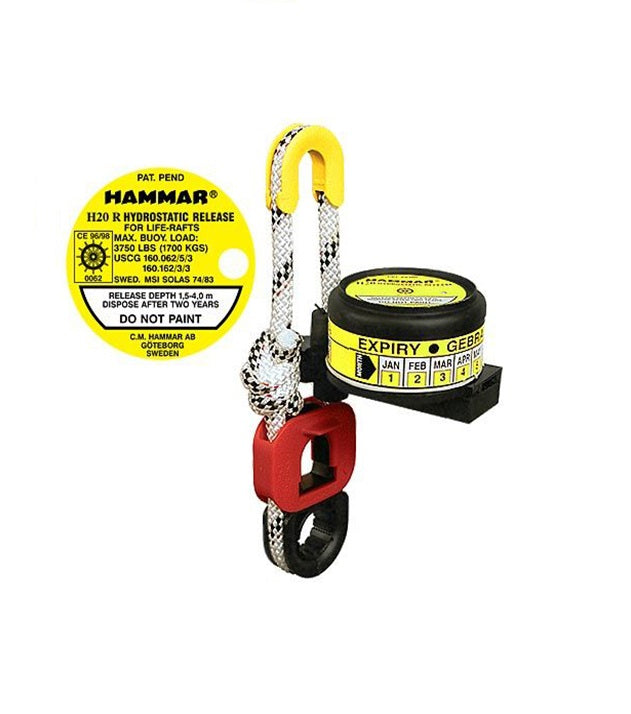 HRU - Hydrostatic Release Unit For Liferaft With Shackle - Hammar H20 IMPA 330119